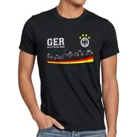 style3 T-Shirt Deutschland Fan WM 2026 Fussball Fans national-flagge EM