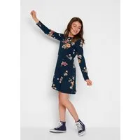 bonprix Jerseykleid für Alltag, aus Baumwolle, Regular Fit, mit schwingendem Rockteil