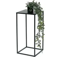 DanDiBo Blumenhocker Metall Schwarz Eckig 50 / 60 cm Blumenständer Wohnzimmer