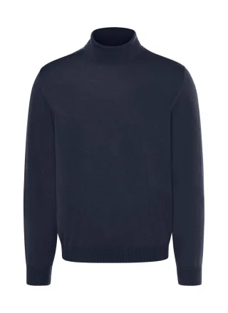 MAERZ Muenchen - Pullover Rollkragen 1/1 Arm Navy - Gr. - 54