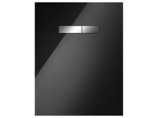 Tece lux Betätigungsglasplatte manuell Glas schwarz glzd., Tasten Chrom glzd., 9650004 9650004