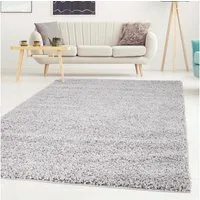 Carpet City Hochflor-Teppich Shaggi uni 500, rechteckig, Höhe: 30 mm, Läufer, Shaggy, Uni, Langflor, weich, Wohnzimmer, Schlafzimmer, Kinder