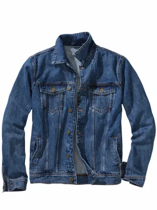 Mey & Edlich Herren Ex-Denim-Jeansjacke Blau 100 % Baumwolle (recycelt)