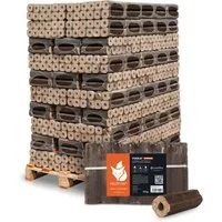 HEIZFUXX Holzbriketts PiniKay Octagon, 960 kg, (Palette, 96-St)