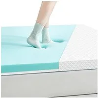 ROYGBIV, Topper 2cm Stütz+5cm Visco, matratzen topper, Gel Topper, 7 cm hoch, Bett Topper mit H2/H3 Härte