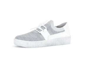 pius gabor - Sneaker low Materialmix Leder/Lederimitat grau grau - Gr. - 4.5 UK
