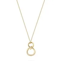 JETTE Silberkette JETTE Damen-Kette 925er Silber, recycelt Zirkonia, LOOP