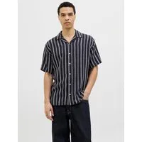 Jack & Jones Kurzarmhemd JJEENZO STRIPE RESORT SHIRT SS SN mit Streifen Muster
