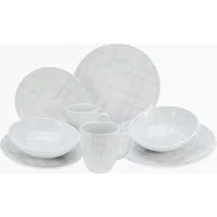 CreaTable Kombiservice Home Shabby Chic (16-tlg), 4 Personen, Porzellan