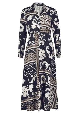 Betty Barclay - Maxikleid schwarz/beige - Gr. - 36