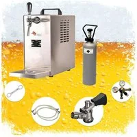 ich-zapfe Bierzapfanlage Komplett Set - Zapfanlage, Bierzapfanlage JET 30, Zapfkopf: Flach