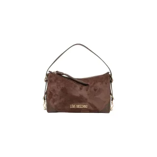 Love Moschino Braune Polyester-Handtasche