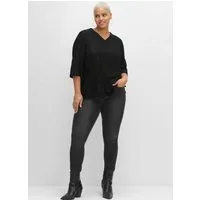 Sheego Klassische Bluse Tunika 3/4-Arm