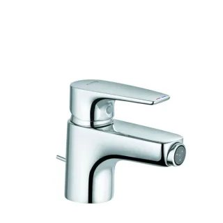 Kludi Pure&solid Bidetarmatur 342160575 chrom, DN 15, mit Metall-Ablaufgarnitur
