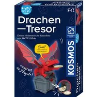 Kosmos Spardose Elektronische Spardose Drachen-Tresor rot/grau