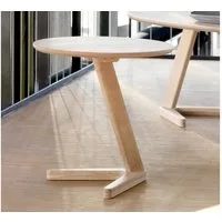 Möbel Akut Couchtisch Beistelltisch Ollie Eiche natur furniert Gestell massiv 50 cm