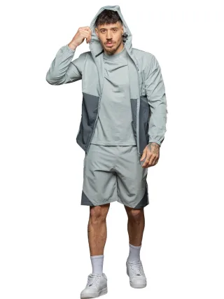 Kruze | Herren Gewebe 3-teiliger Satz - T-Shirt/Jacke/Shorts