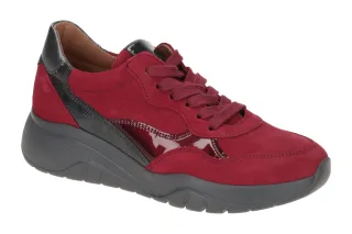 Gabor 53.451.15 Halbschuhe Sneaker Damen rot merlot kombi Echtleder Komfort F...