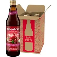 Haus Rabenhorst Saft RABENHORST Granatapfel MUTTERSAFT BIO 6er Pack (6 x 700 ml), 0,7 l, 700 ml, 6 St.