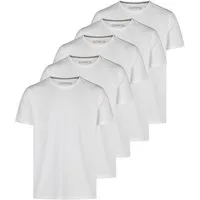 riverso T-Shirt Herren Basicshirt RIVDean 5er Set Pack Regular Fit (Vorteilspack, 5-tlg) Kurzarm Tee Shirt mit Rundhalsausschnitt aus 100% Baumwolle