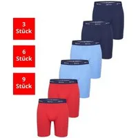 Phil & Co. Langer Boxer Long Boxer Briefs - langes Bein - Jersey - ohne störendes Etikett (6-St) Retroshorts Boxershorts Multipack Mehrpack Baumwolle Herren 6-Pack