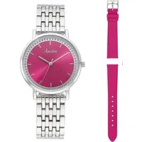 Aniston JEWELRY & WATCHES Quarzuhr, (Set, 2-tlg., mit Wechselband), Armbanduhr, Damenuhr, analog, neue Kollektion