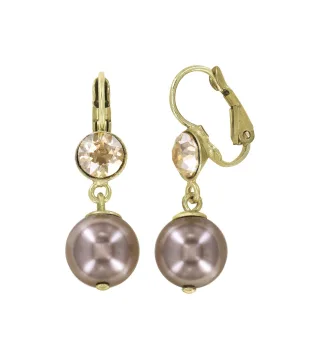 konplott - Ohrringe Brisur - Pearl Shadow pink/gold