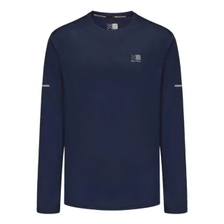Karrimor - T-Shirt für Herren, Reflektierende Details, Langärmlig (Marine)