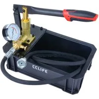 CCLIFE Handpumpe CCLIFE Manuelle Abdrueckpumpe 0 30Bar 4L Wassertank fuer Lecktest