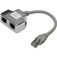 Digitus Digitus RJ45 Netzwerk Adapter CAT 5, CAT 5e [1x RJ45-Stecker - 2x RJ45 Adapter