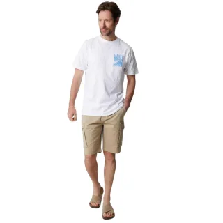 Saltwell - "Argyle" T-Shirt für Herren, Regulär (Weiß)