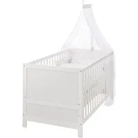 roba® Komplettbett 70 x 140 cm, inkl. kompletter Textilausstattung, Nestchen, Matratze & Himmel