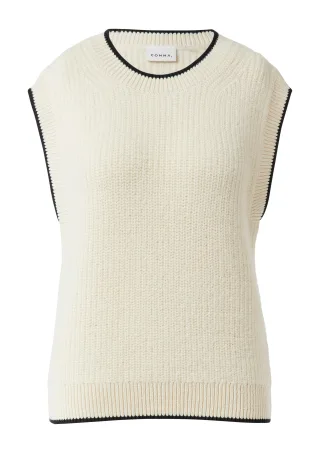 comma - Strickpullunder creme - Gr. - 38