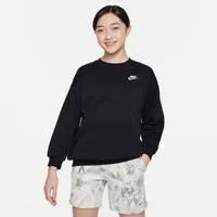 Nike Sportswear Fleecepullover Nike Mädchen Pullover Club Fleece Sweatshirt FD2923