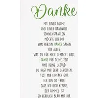 BSB Grußkarten Danke - Grusskarte im Format 11,5 x 17 cm mit Briefumschlag