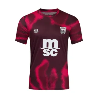Umbro - "24/25" Trikot für Herren/Damen Unisex kurzärmlig (Feige/Weinrot/Rote Beete)