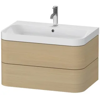 Duravit Happy D.2 Plus c-shaped Set wandhängend Mediterrane Eiche Matt 775x490x480 mm - HP4347O7171 HP4347O7171