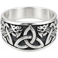 Kiss of Leather Silberring Ring Fingerring Trinity Knoten Gr. 52-74 Triqueta Schlange