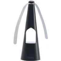 Casativo Fliegenwedler 2-Flügel Insektenwedler mit LED-Beleuchtung, Batterie & USB, 1-tlg., Sanfte, effektive Fliegenabwehr für Tisch & unterwegs