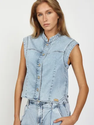 GANG Damen 94LARA VEST - relaxed fit sunbleached