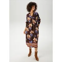 Aniston CASUAL Blusenkleid mit großflächigem Blumendruck und Bordüre