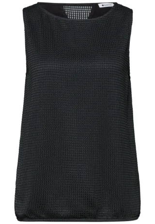 Street One - 2-in-1 Mesh-Top mit U-Boot-Ausschnitt deep bound green - Gr. - 44