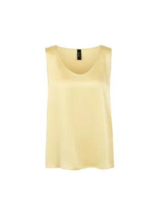 Marc Cain Additions - Seidentop mit Rundhalsausschnitt flan - Gr. - 38