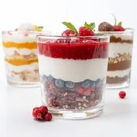 KONZEPT Dessertschale Dessertgläser Set aus Glas, große Gläser für Nachtisch, (12-tlg), 300 ml, Geeignet für Desserts, Getränke, Saucen.