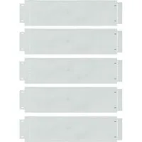 vidaXL Beetumrandung Rasenkanten 5 pcs Silber 100 x 25 x 0,07 cm Verzinkter Stahl