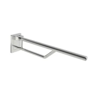 Hewi Warm Touch Stützklappgriff Duo 950.50.12050 Kunststoff Chromoptik, Ausladung 700 mm
