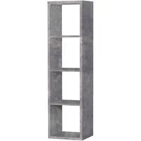 FORTE Standregal Mauro, FSC®-zertifiziert, Fachgröße 33x33cm, 4 Fächer