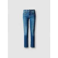 Pepe Jeans Straight-Jeans SLIM JEANS MW GEN mit doppeltem Knopfverschluss
