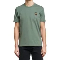Belstaff T-Shirt Retro 1924 Phoenix Patch Regular Fit Shirt Gesticktem Rand versehener Phoenix-Patch auf der Brust