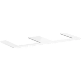 hansgrohe Xelu Q Konsole 54099050 1360 x 550 mm, 2 Ausschnitte 500 x 480 mm, weiß hochglanz